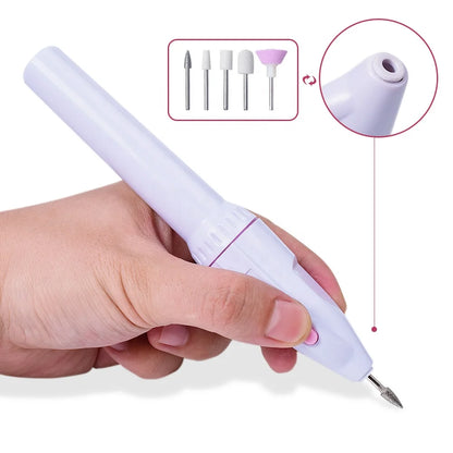 5-in-1 Electric Nail Drill Kit - Mini Portable Nail Art Grinder & Polisher Set