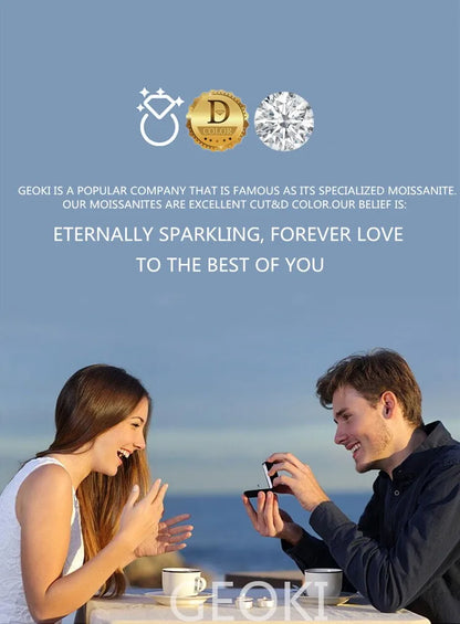 Yellow Moissanite Pendant Necklace - 5-6 Carat Brilliant Cut in 925 Sterling Silver