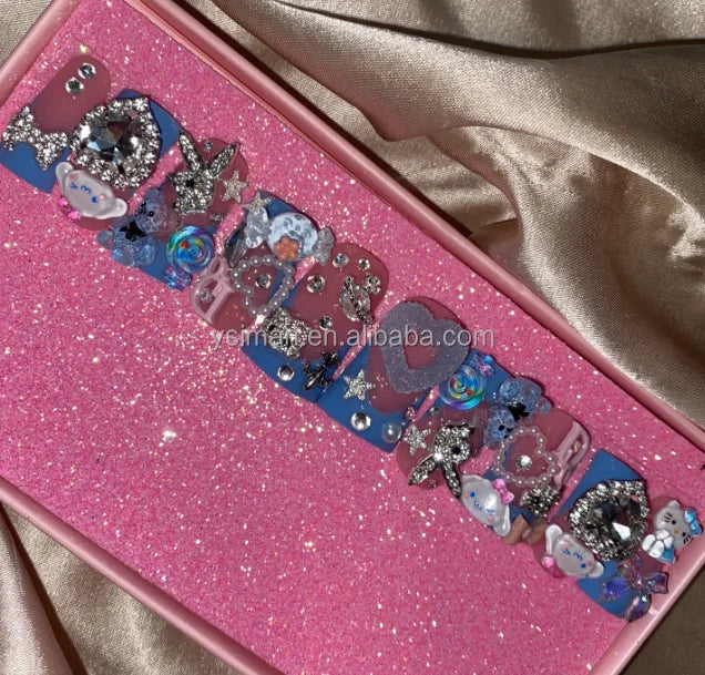 Luxury Handmade Press-On Nails with Designs