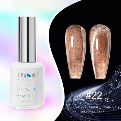 JTING Cat Eye Gel Nail Polish 24-Color Set with Magnet - Complete Collection Kit