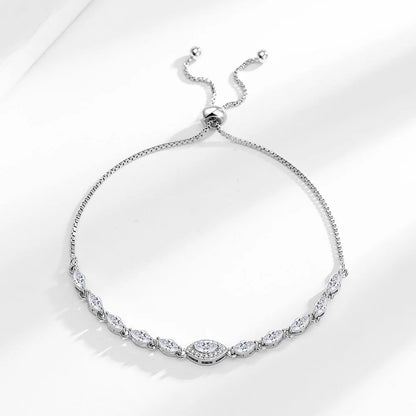 Moissanite Chain Link Bracelet 18K  Bracelet