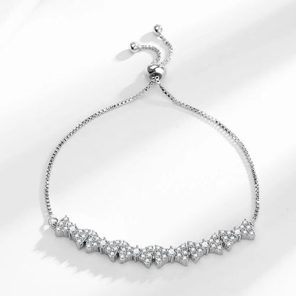 Moissanite Chain Link Bracelet 18K  Bracelet