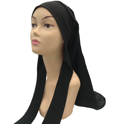 Silk Satin Sleeping Bonnet - Adjustable Long Hair Bonnet for Women