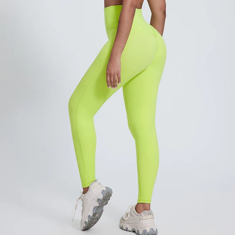 High Waist Butt Lifting Gym Leggings - Women's Workout Yoga Pants