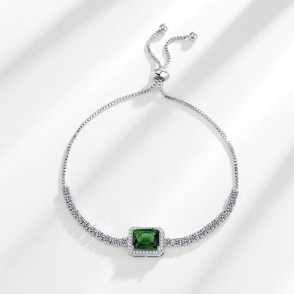 Moissanite Chain Link Bracelet 18K  Bracelet