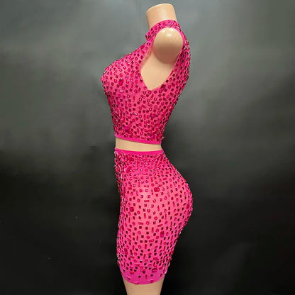 Rhinestone Party Wear