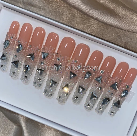 Luxury Handmade Press-On Nails with Designs