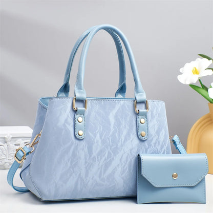 Designer Crossbody Tote Bag 2025 - Large Capacity Luxury PU Leather Shoulder Bag