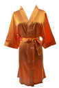 Women's Satin Kimono Robe - Short Silk Bridal Bridesmaid Wedding Robe