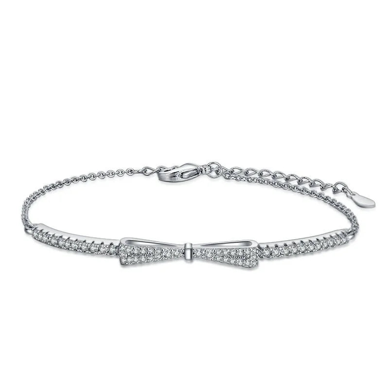 Moissanite Chain Link Bracelet 18K  Bracelet
