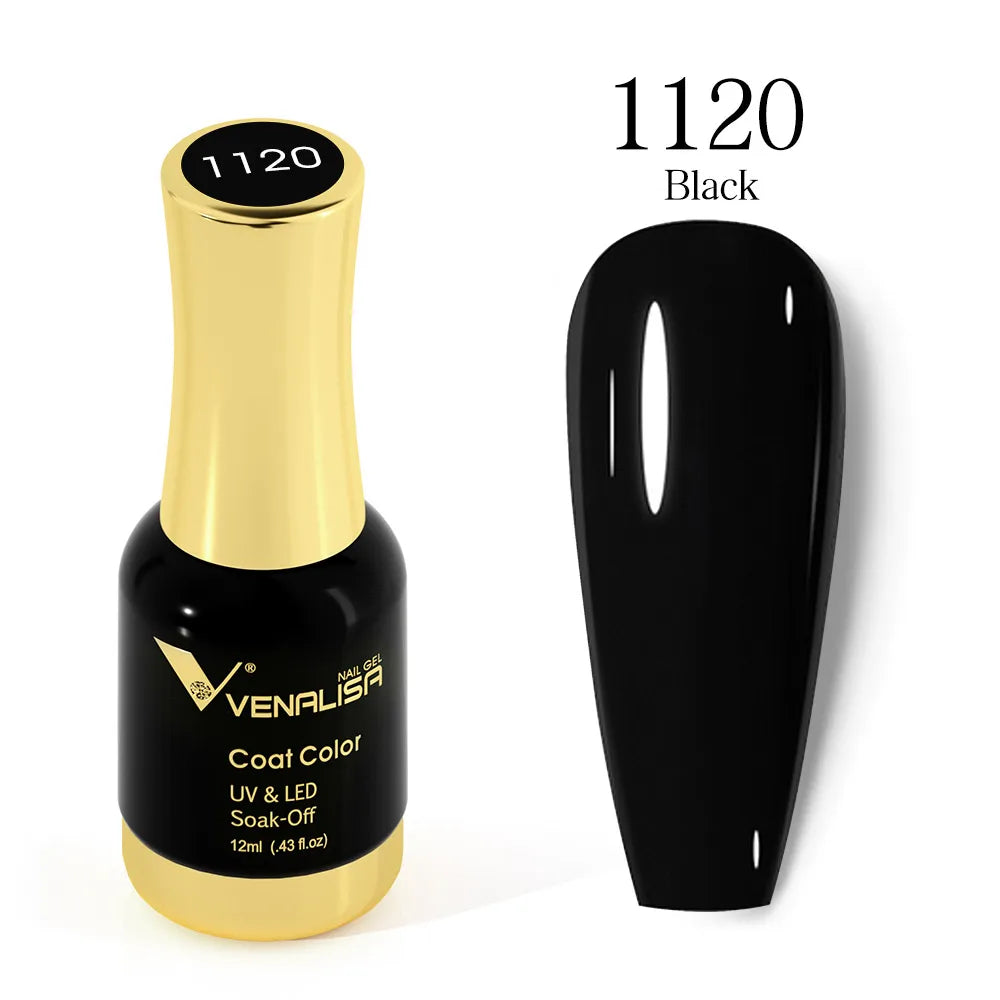 VENALISA Gel Nail Polish - No Wipe High Gloss Top Coat & Base Coat