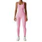 Seamless Yoga Jumpsuit Backless Workout Romper
