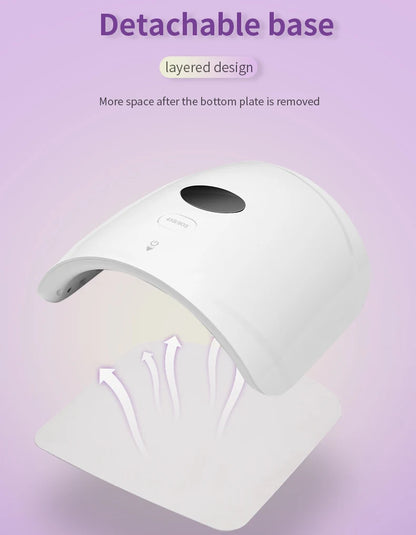48W UV LED Nail Dryer - Professional Gel Polish Lamp with Sensor & Timer