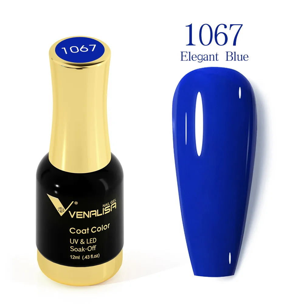 VENALISA Gel Nail Polish - No Wipe High Gloss Top Coat & Base Coat