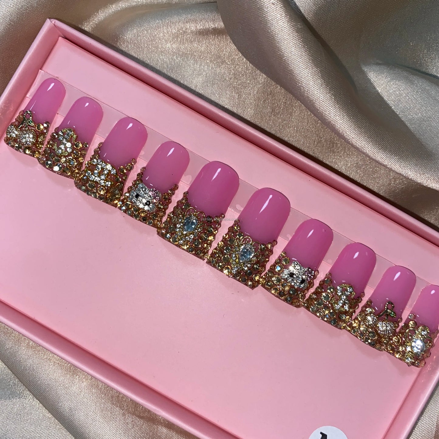 Luxury Handmade Press-On Nails with Designs
