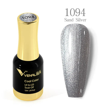 VENALISA Gel Nail Polish - No Wipe High Gloss Top Coat & Base Coat