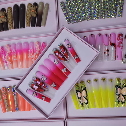 Custom Handmade Acrylic Press-On Nails