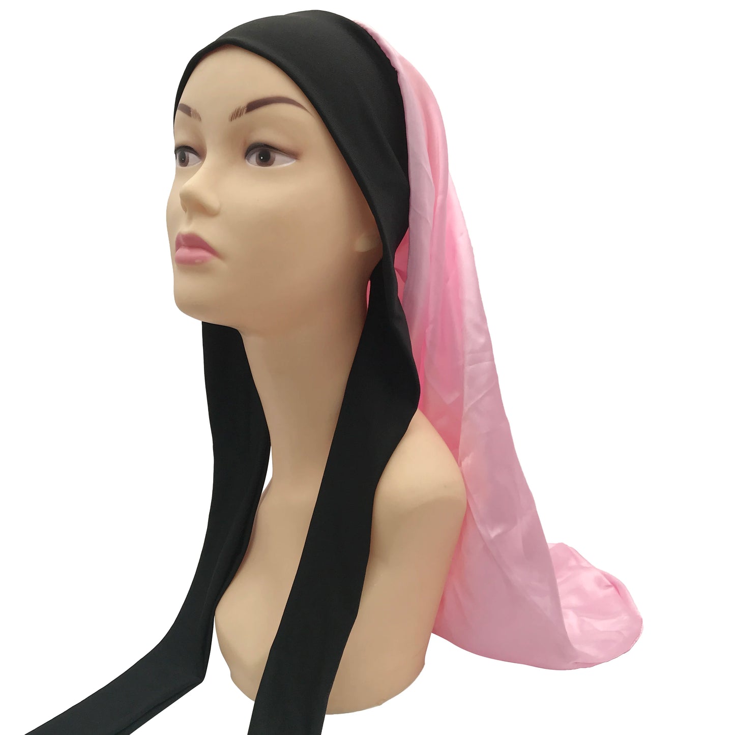 Silk Satin Sleeping Bonnet - Adjustable Long Hair Bonnet for Women