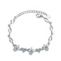 Moissanite Chain Link Bracelet 18K  Bracelet
