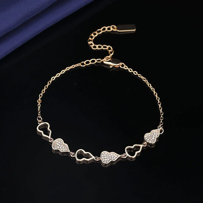 Moissanite Chain Link Bracelet 18K  Bracelet