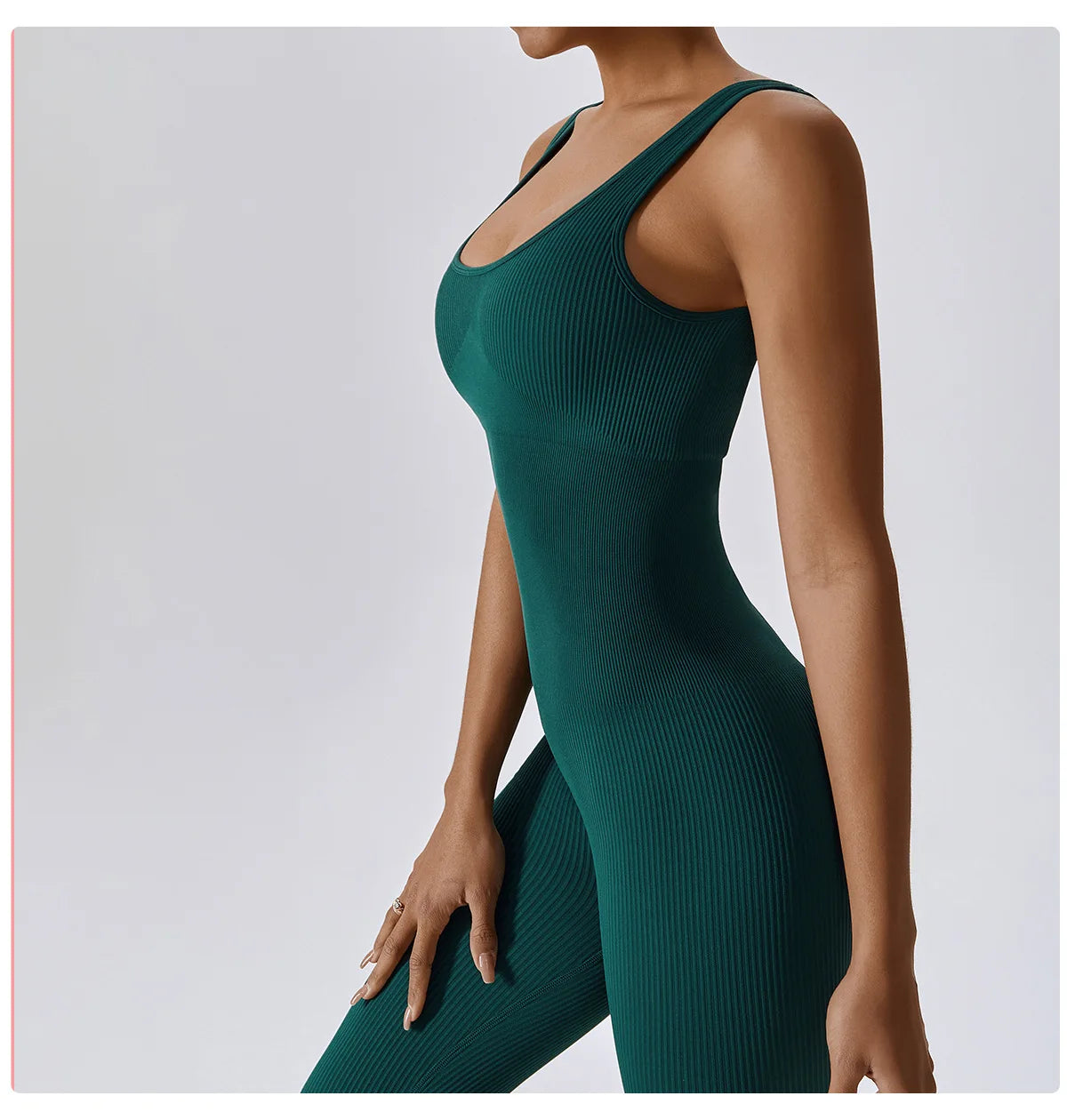 Seamless Yoga Jumpsuit Backless Workout Romper