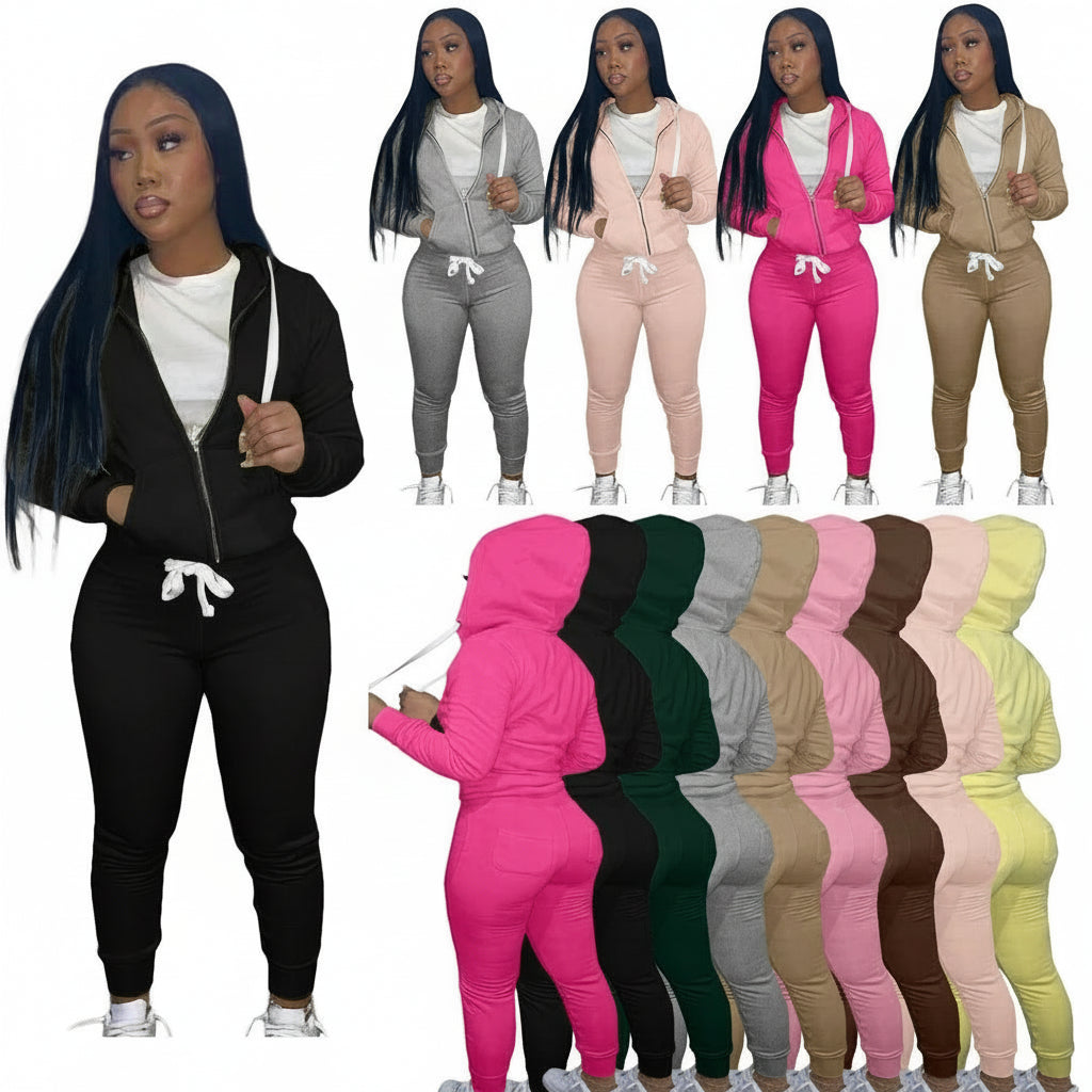 2-Piece Activewear Set - Hoodie & Joggers Sportswear