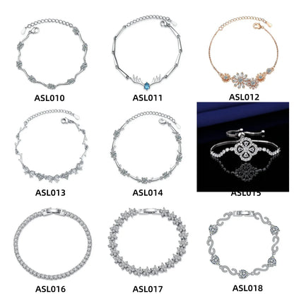 Moissanite Chain Link Bracelet 18K  Bracelet