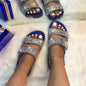 Rhinestone Bling Summer Slides