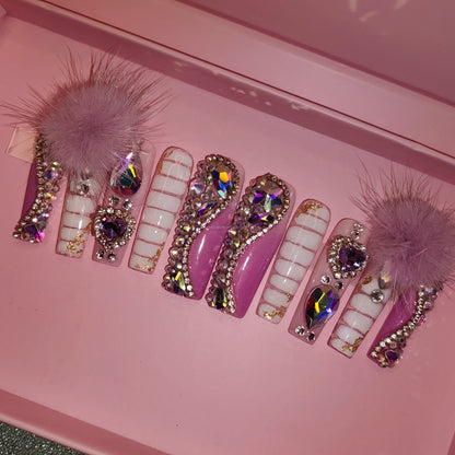 Luxury Handmade Press-On Nails with Designs