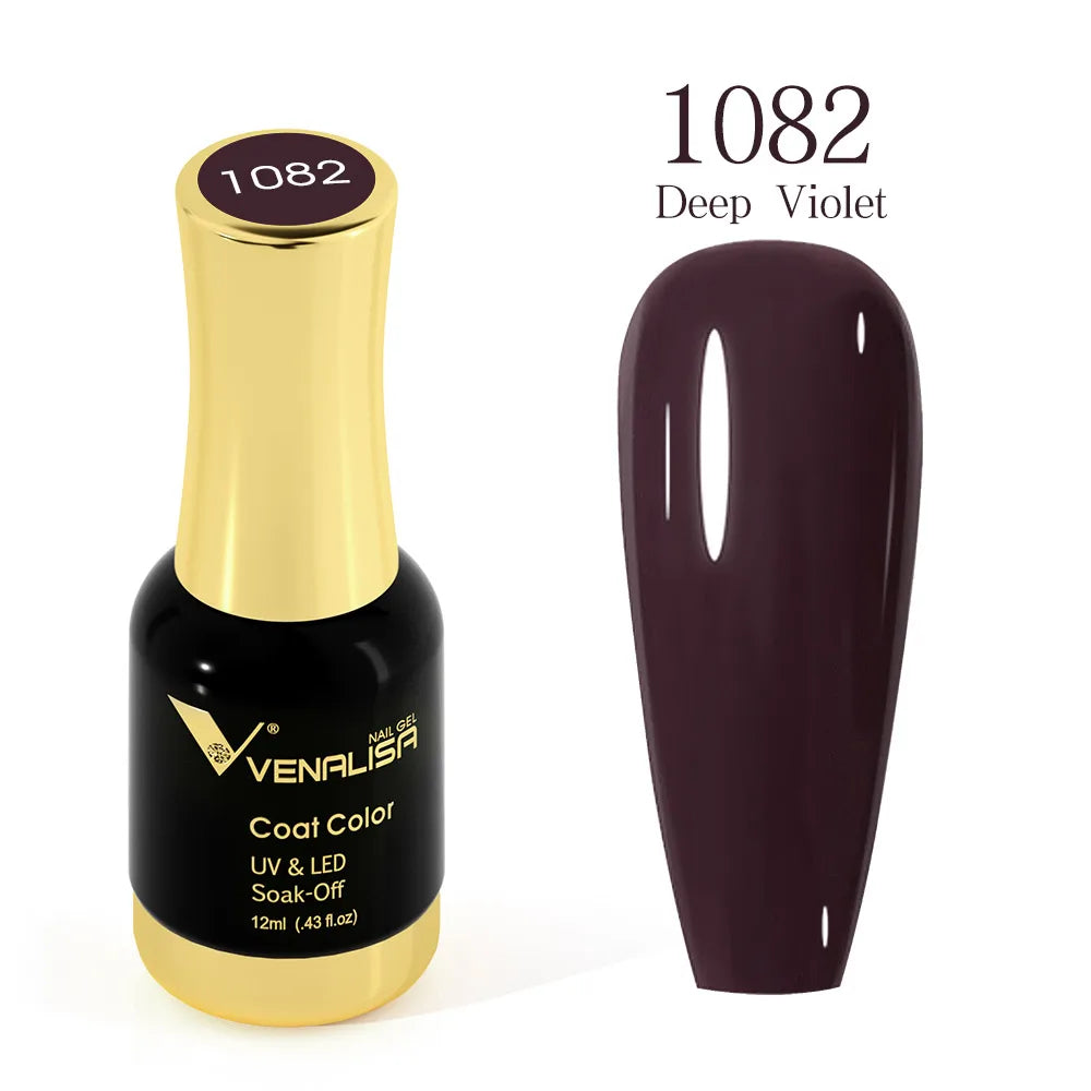 VENALISA Gel Nail Polish - No Wipe High Gloss Top Coat & Base Coat