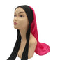 Silk Satin Sleeping Bonnet - Adjustable Long Hair Bonnet for Women