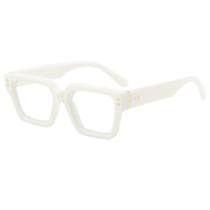 Retro Chunky Square Cat Eye Sunglasses - UV400 Protection
