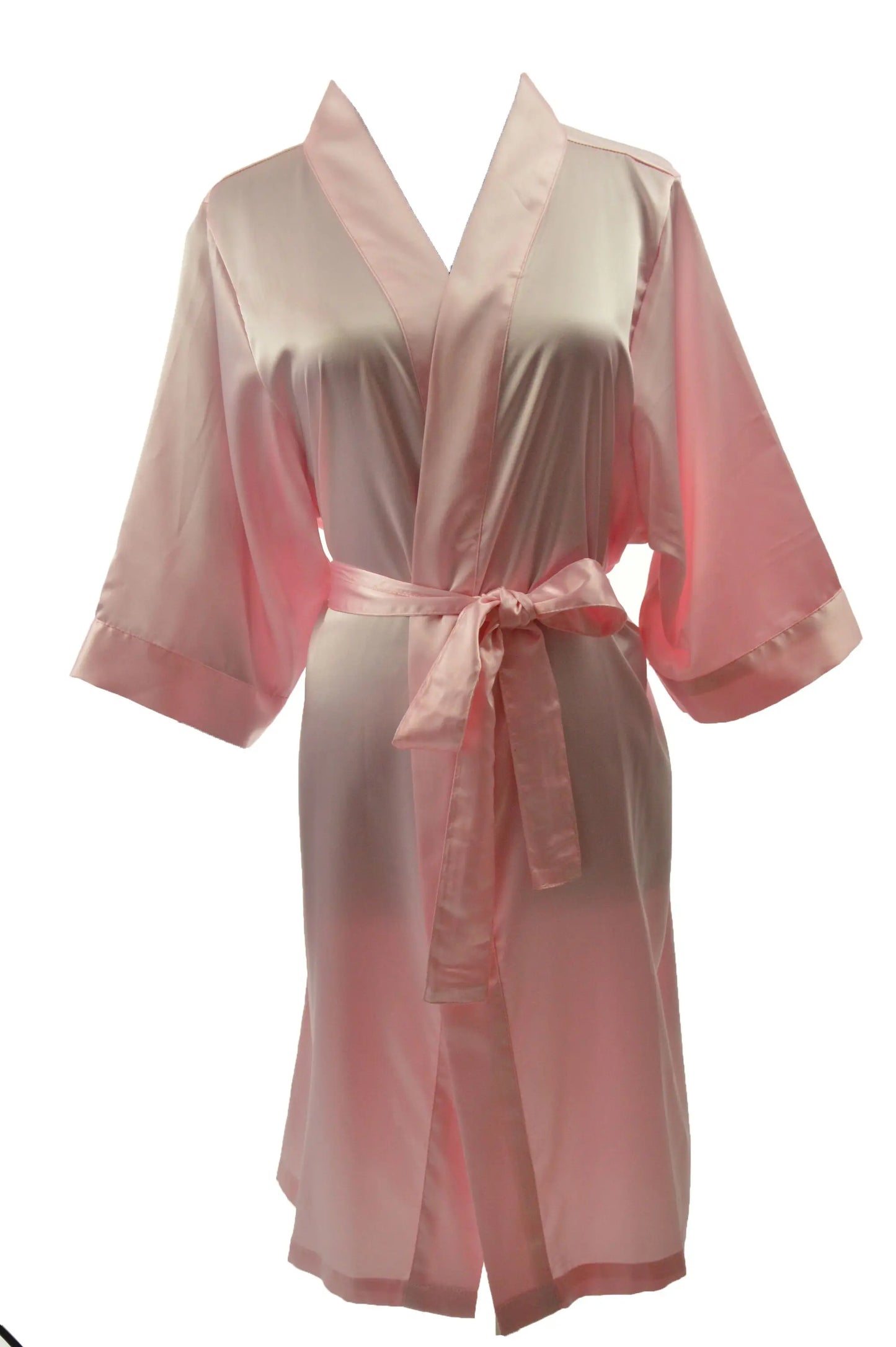 Women's Satin Kimono Robe - Short Silk Bridal Bridesmaid Wedding Robe