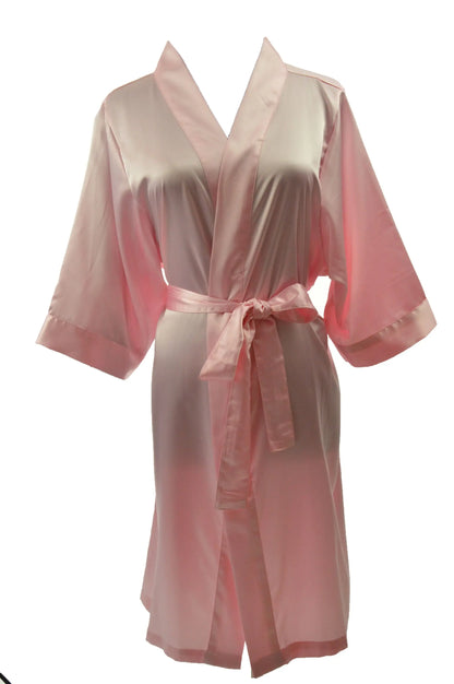 Women's Satin Kimono Robe - Short Silk Bridal Bridesmaid Wedding Robe