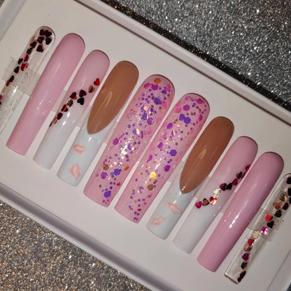 Press-On Nails - Handmade Artificial Fingernails Set