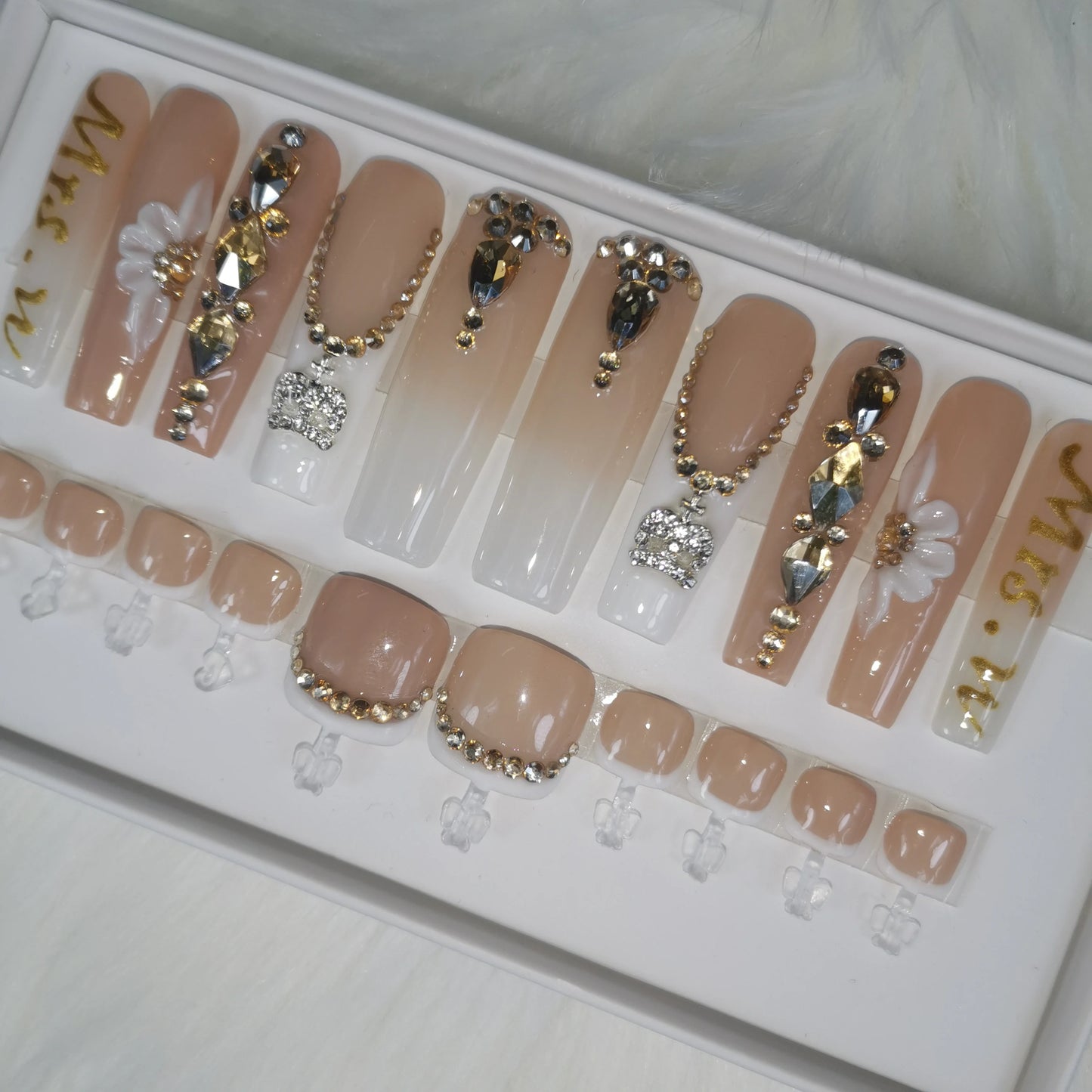 Press-On Nails - Handmade Artificial Fingernails Set