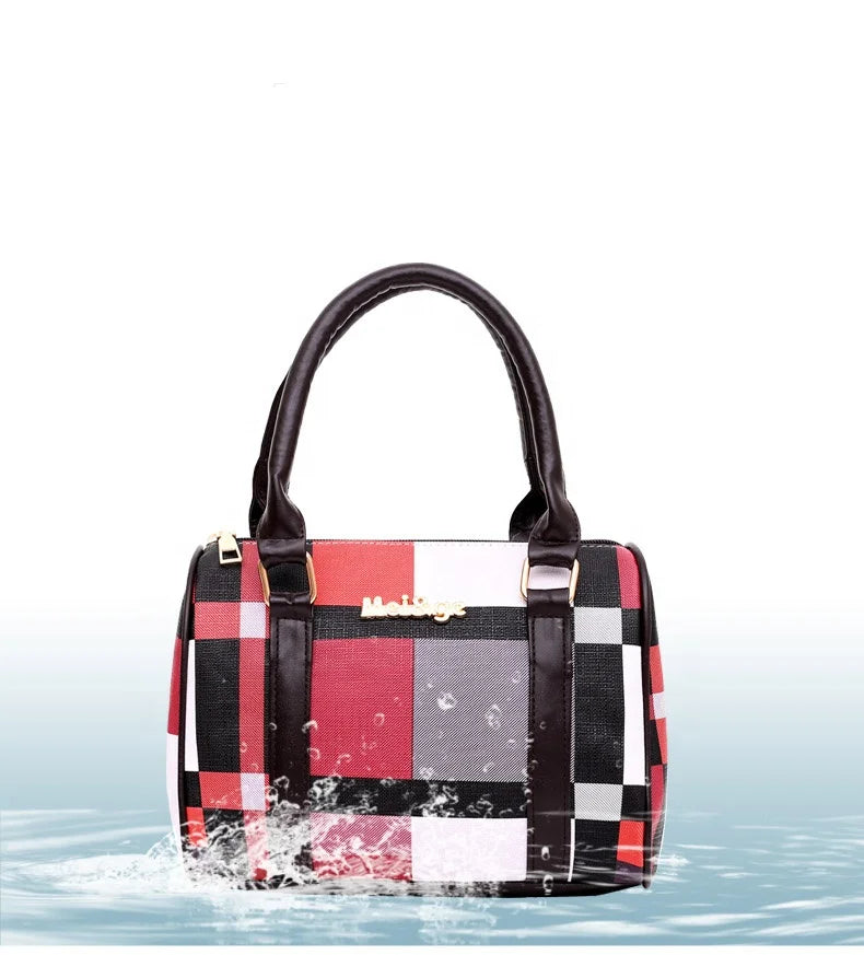 6-Piece Serpentine Chain Tote Bag with Multi-Function Accessories