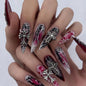 Long Coffin Press-On Nails - Luxury Handmade Acrylic Artificial Nails
