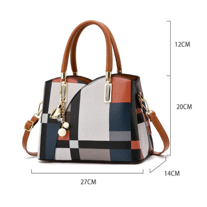 Lattice High-Capacity Fashion Messenger Bag - Luxury Tote Handbag