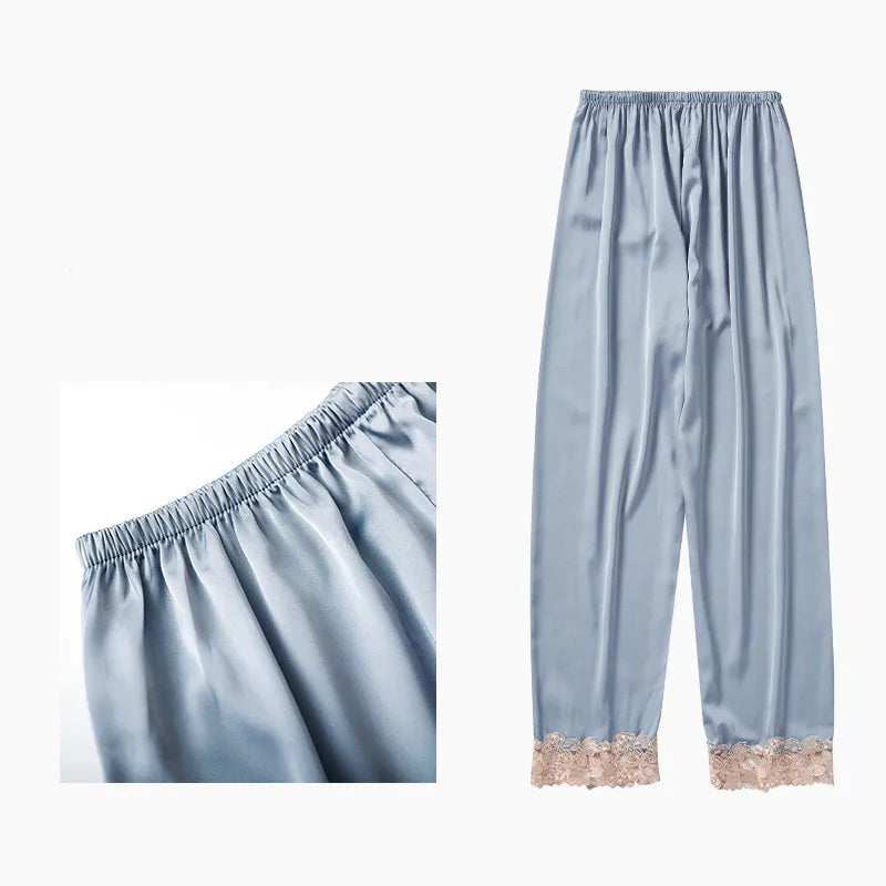 Luxury Satin 5-Piece Silk Sleepwear Set