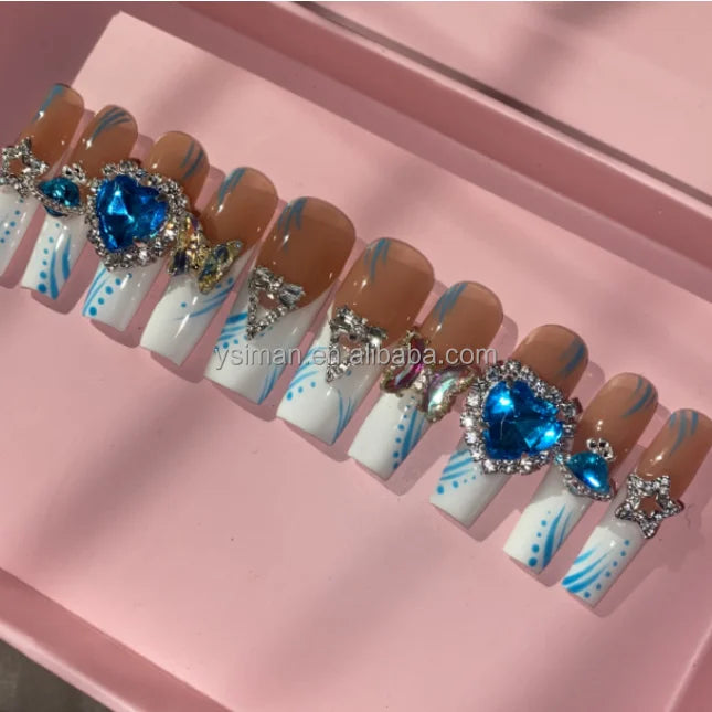 Luxury Handmade Press-On Nails with Designs