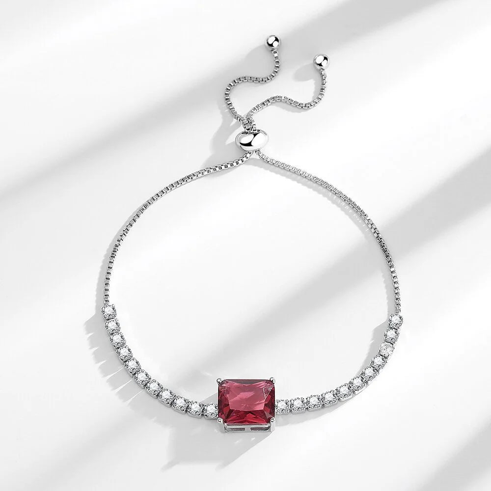 Moissanite Chain Link Bracelet 18K  Bracelet