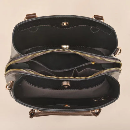 Retro Crocodile Embossed Messenger Handbag