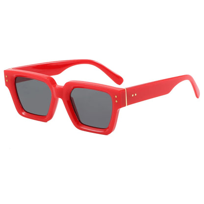 Retro Chunky Square Cat Eye Sunglasses - UV400 Protection
