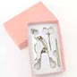 Rose Gold Eyelash Curler & Makeup Tools Set - 4-Piece Beauty Essentials Kit