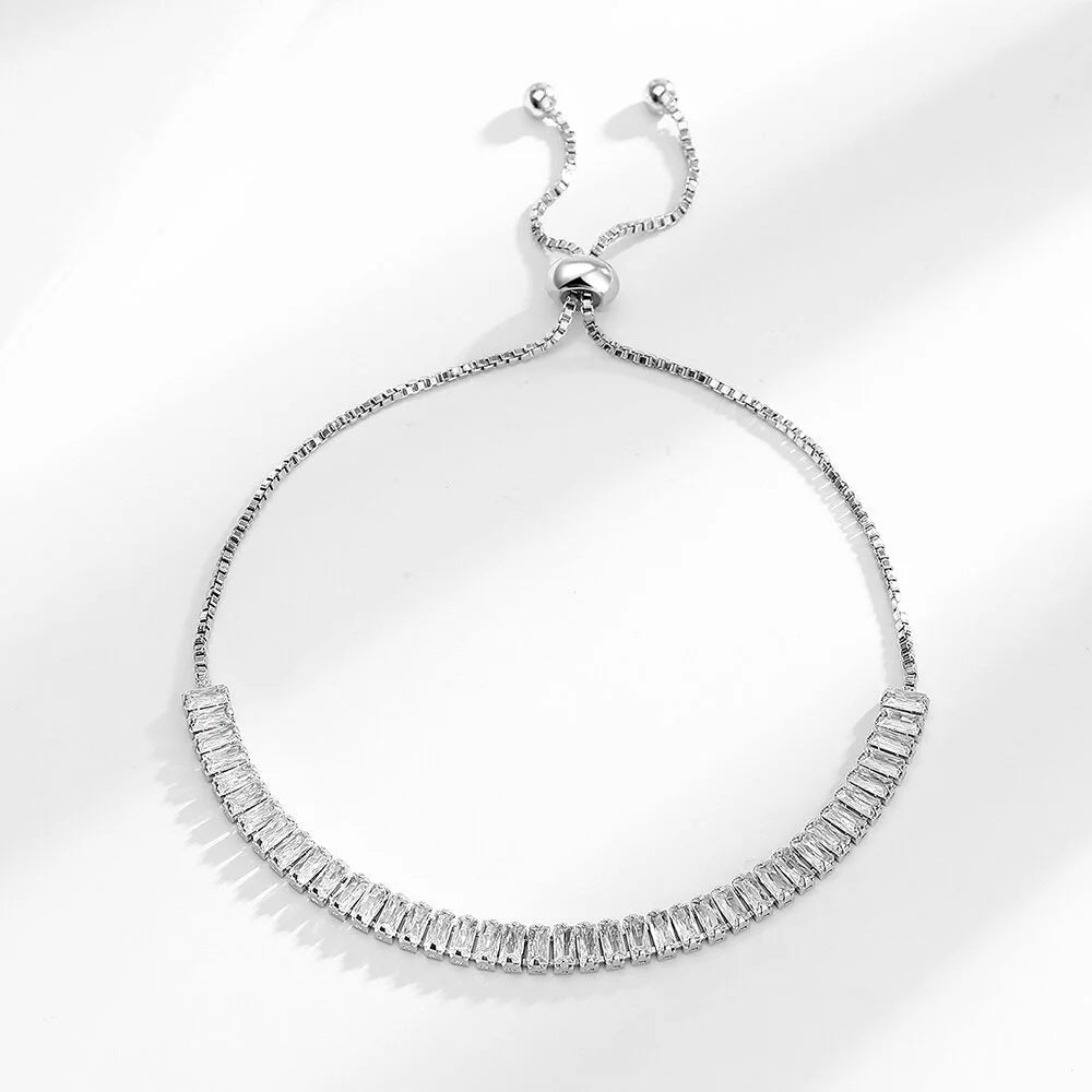 Moissanite Chain Link Bracelet 18K  Bracelet