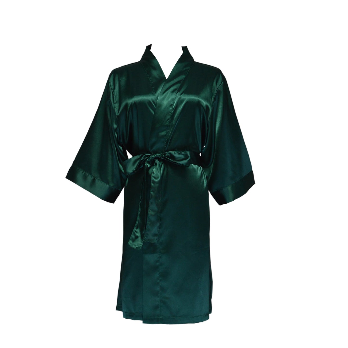 Women's Satin Kimono Robe - Short Silk Bridal Bridesmaid Wedding Robe
