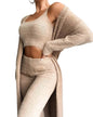 Fuzzy Fleece Set with Robe - 3-Piece Cozy Lounge Wear