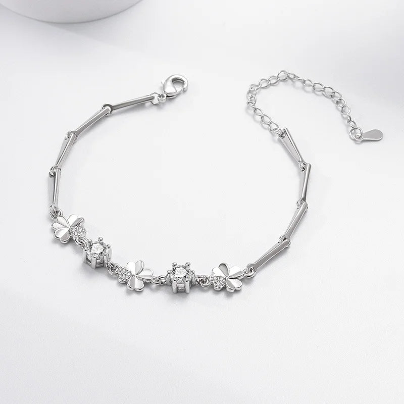 Moissanite Chain Link Bracelet 18K  Bracelet