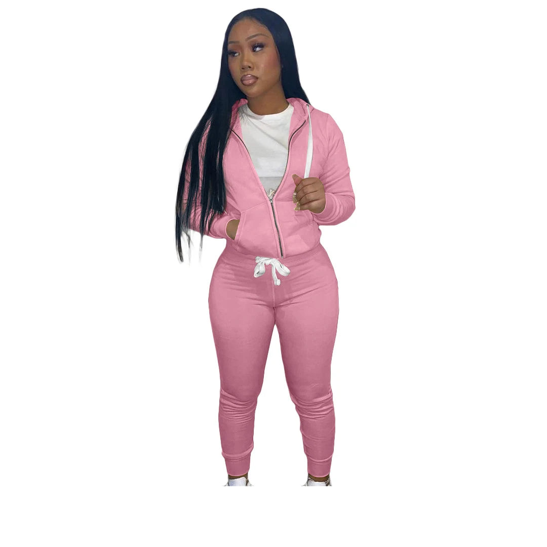 2-Piece Activewear Set - Hoodie & Joggers Sportswear